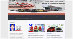 Desktop Screenshot of hondapalembang.com